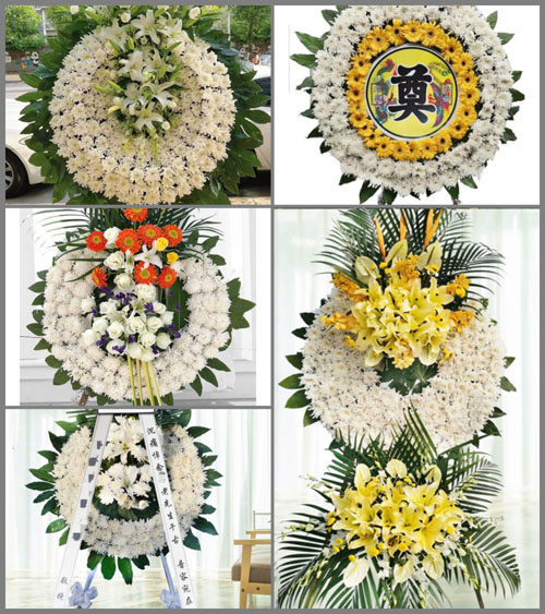 湖北黄冈市黄梅县杉木乡朱穴村花圈速递